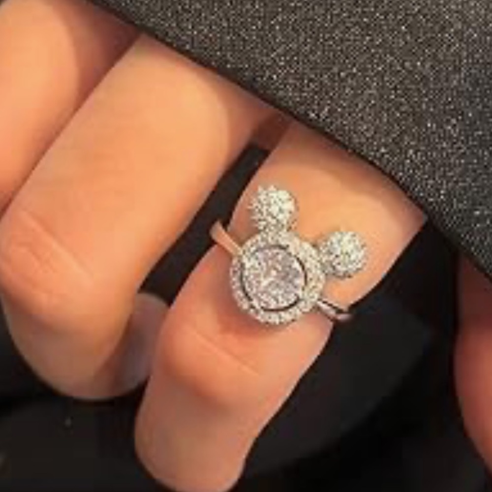 - Mickey Mouse engagement wedding ring